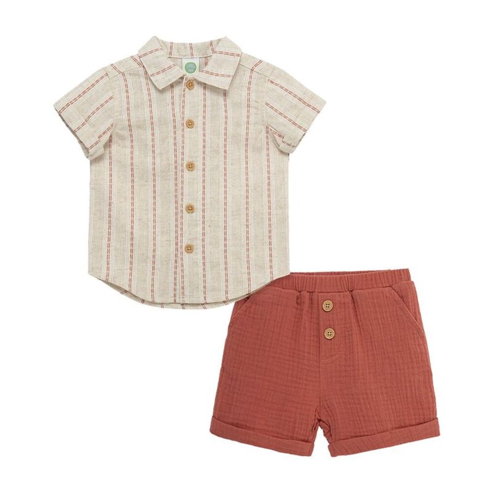 Little Me Baby-Boys  Striped Short Set